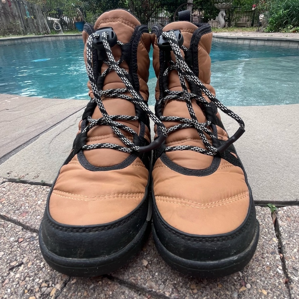 SOREL YOUTH WHITNEY II SHORT EUC Lace Camel 4 Youth Waterproof - Picture 5 of 9